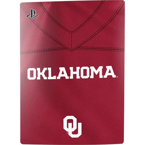 University of Oklahoma Red Jersey PS5 Digital Edition Console Skin